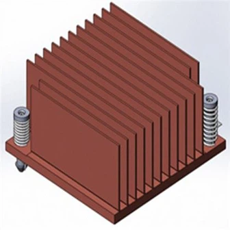 Радіатор високої щільності з ребристими пластинами