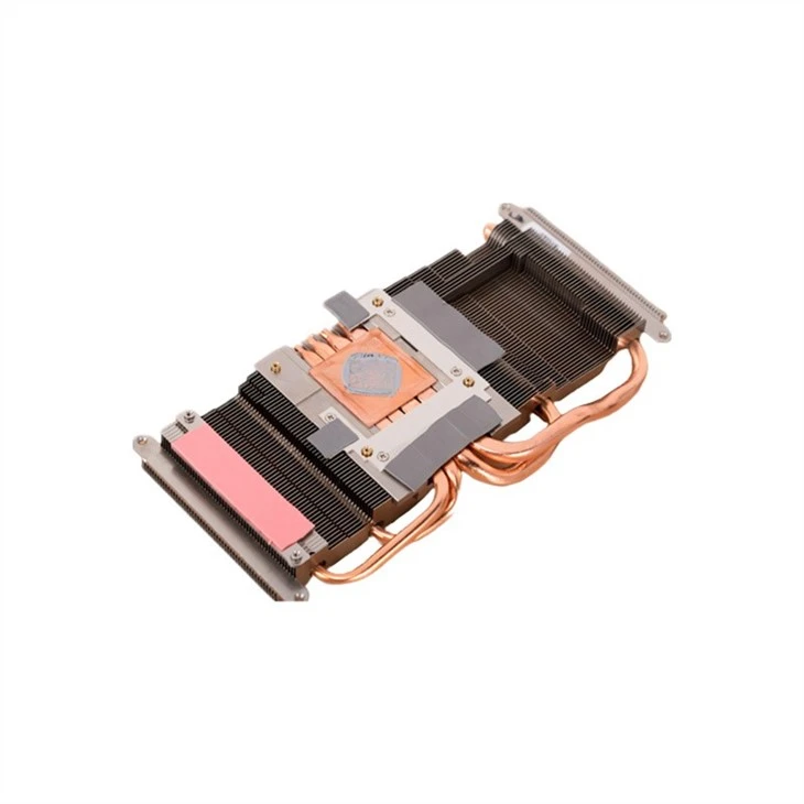 Aluminum Zipper Fin Heat Pipe GPU Heat Sink